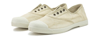 ZAPATILLA LONA INGLES SIN CORDONES SAND.