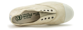 ZAPATILLA LONA INGLES SIN CORDONES SAND.
