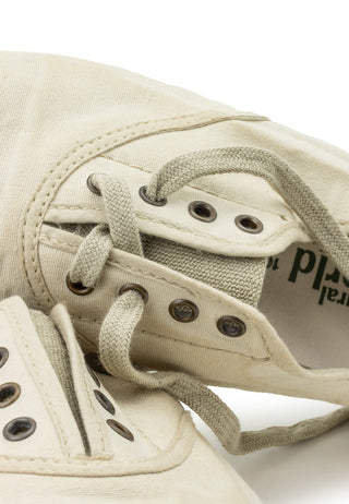ZAPATILLA LONA INGLES SIN CORDONES SAND.