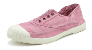 ZAPATILLA LONA INGLES SIN CORDONES ROSA