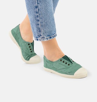 ZAPATILLA LONA INGLES SIN CORDONES ALBAHACA.