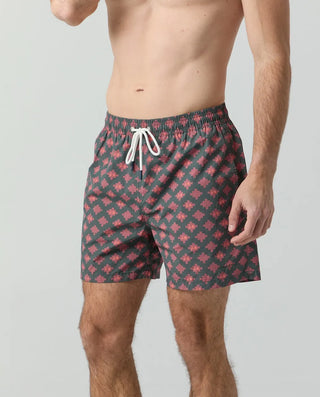 BAÑADOR LOGO GEOMETRIC KHAKI