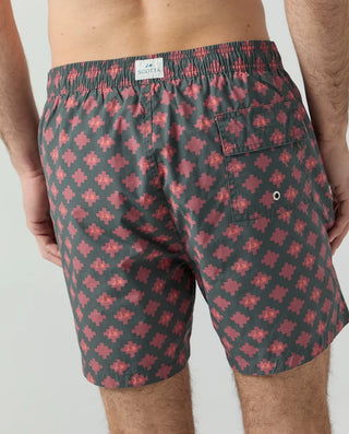 BAÑADOR LOGO GEOMETRIC KHAKI