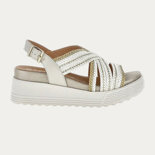 SANDALIAS DE CUÑA PARKY 17 BLANCO