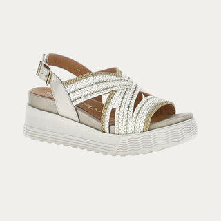 SANDALIAS DE CUÑA PARKY 17 BLANCO