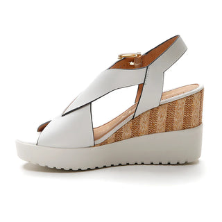 SANDALIAS DE CUÑA ELY 16 BLANCO