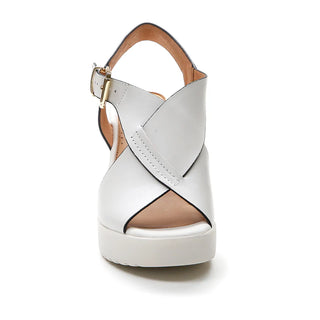 SANDALIAS DE CUÑA ELY 16 BLANCO