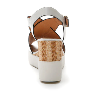 SANDALIAS DE CUÑA ELY 16 BLANCO