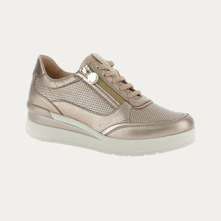 ZAPATILLA CREMALLERA CREAM 58 ORO