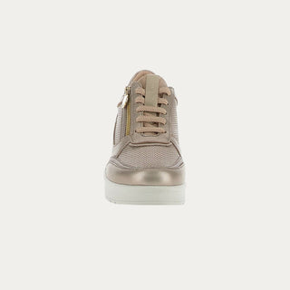 ZAPATILLA CREMALLERA CREAM 58 ORO