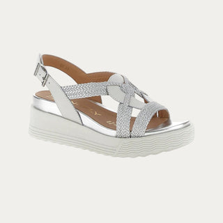 SANDALIAS DE CUÑA PARKY 24 PLATA