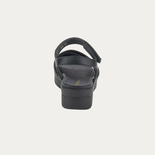 SANDALIAS DE CUÑA AQUA III 25 NEGRO