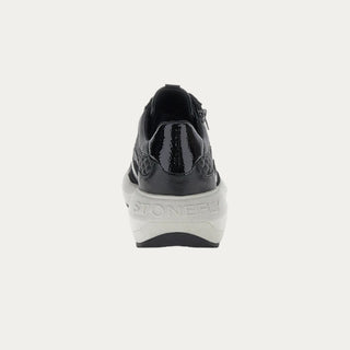 TWINS 2 GOAT LTH/VELOUR  NEGRO