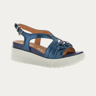 SANDALIAS DE CUÑA PARKY 31 AZUL OSCURO