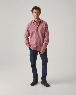 CAMISA SARGA BURDEOS