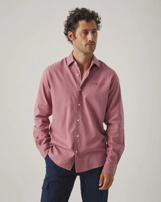 CAMISA SARGA BURDEOS