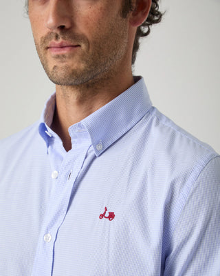 CAMISA VICHY CELESTE