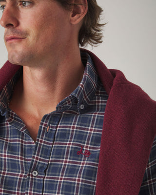 CAMISA TARTÁN ORGANIC MARINO