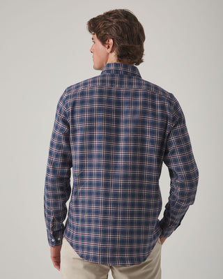 CAMISA TARTÁN ORGANIC MARINO