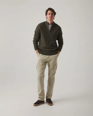 JERSEY ZIP VERDE KHAKI