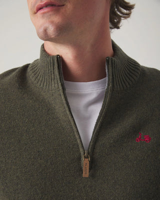 JERSEY ZIP VERDE KHAKI