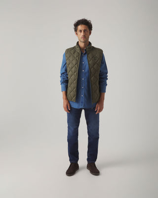 CHALECO ROMBO ACOLCHADO KHAKI