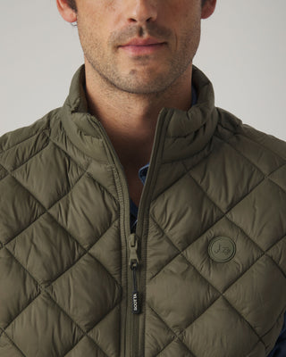 CHALECO ROMBO ACOLCHADO KHAKI