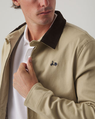 CHAQUETA CORTA SARGA BEIGE