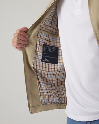 CHAQUETA CORTA SARGA BEIGE