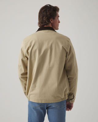 CHAQUETA CORTA SARGA BEIGE