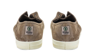 ZAPATILLA LONA INGLES SIN CORDONES BEIGE.
