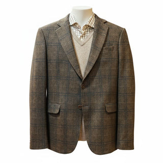 AMERICANA PERTEGAZ CUADROS MARRONES