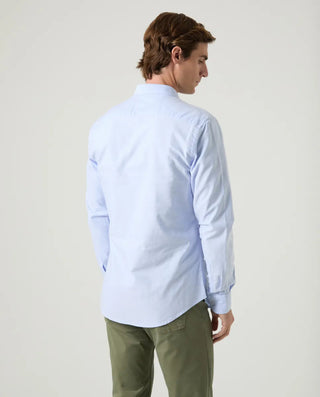 CAMISA OXFORD CELESTE