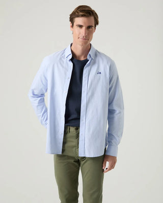 CAMISA OXFORD CELESTE