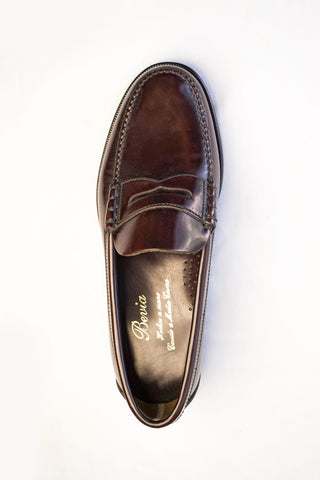 MOCASIN CLASICO DE PIEL BURDEOS