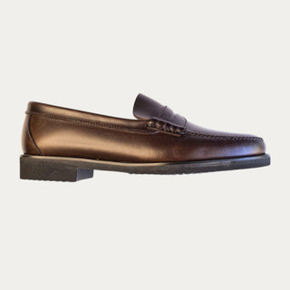 MOCASIN CLASICO DE PIEL SEMI ENGRASADA MARRÓN
