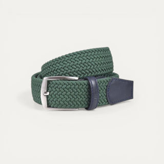 CINTURON TRENZADO VERDE