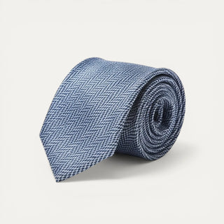 CORBATA ESPIGA AZUL