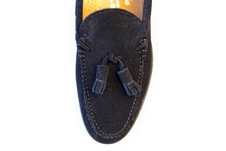 MOCASIN  BORLAS ANTE AZUL