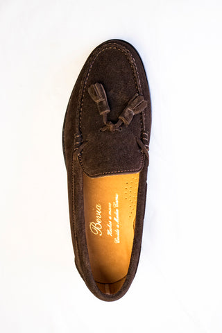 MOCASIN  BORLAS ANTE MARRÓN