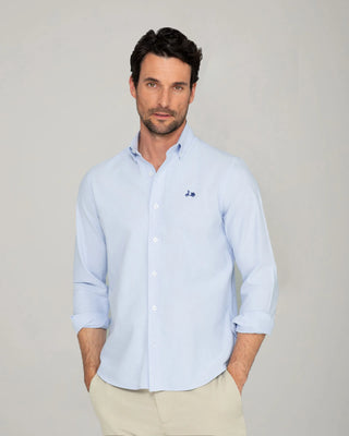 CAMISA OXFORD REGULAR CELESTE