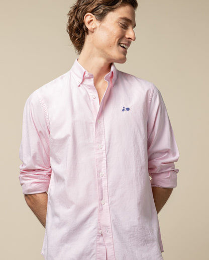 CAMISA OXFORD REGULAR ROSA