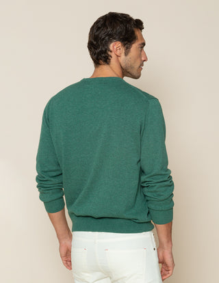 JERSEY CLASSIC CREW COTTON VERDE