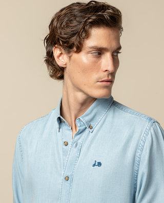 CAMISA TENCEL DENIM CLARO