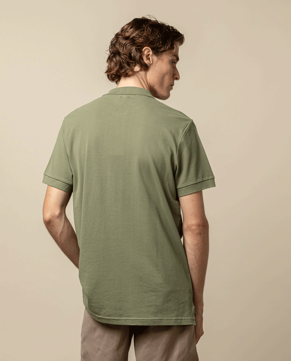 POLO CLASSIC LOGO FLÚOR KHAKI