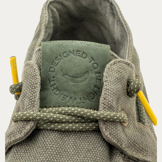 Detalle del náutico Natural World Oester Khaki