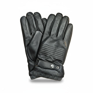 GUANTES DE PIEL NEGRO