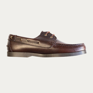 Náutico clásico marrón de piel para hombre Beviá