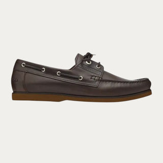Náutico marrón para hombre Lottusse de piel encerada