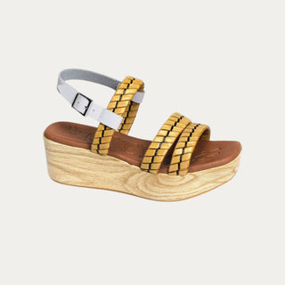 SANDALIA WOOD MOSTAZA.
